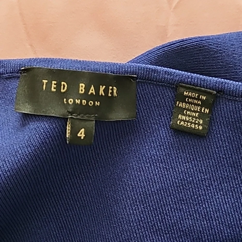 Ted Baker Royal Blue One Shoulder Cocktail Dress - Picture 7 of 10